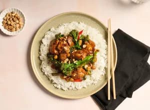 Peanut Chicken and Broccoli Stirfry