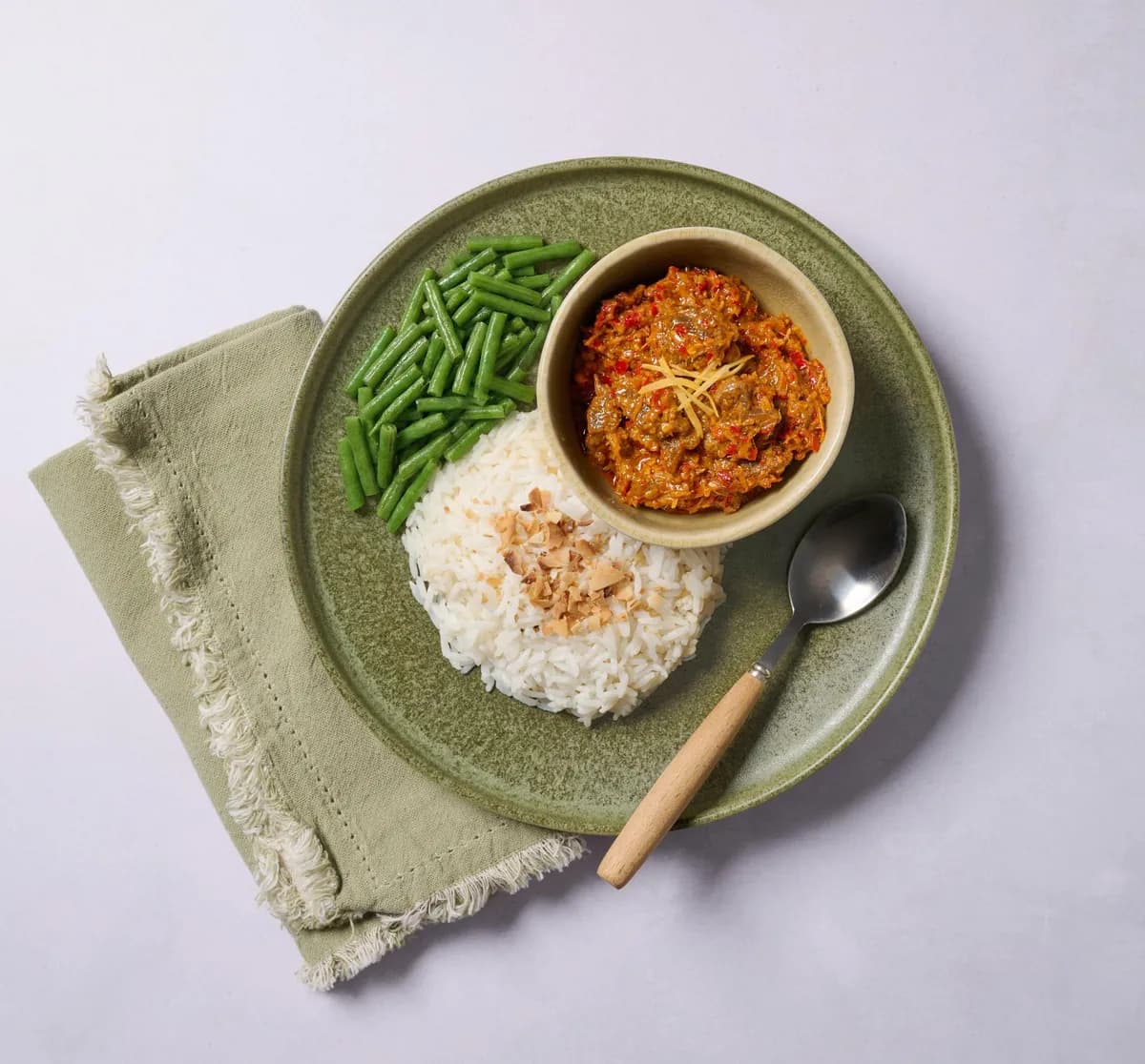 Indonesian Steak Rendang with Coconut Jasmine Rice