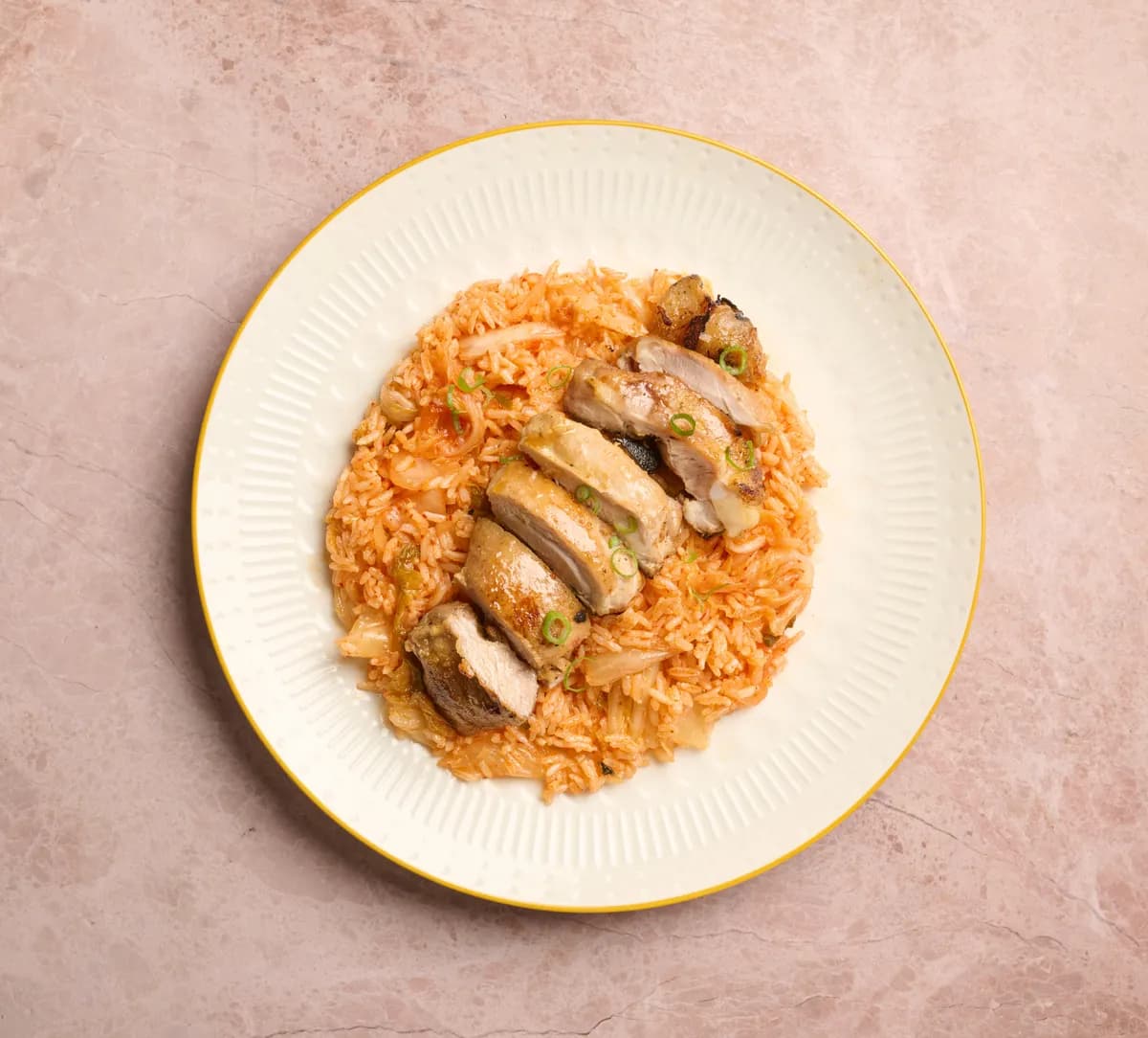 Kimchi Fried Rice Chicken