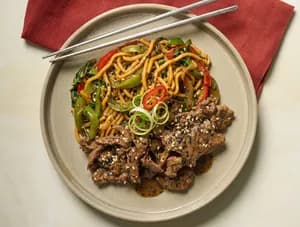 Cantonese Black Bean Beef Noodles