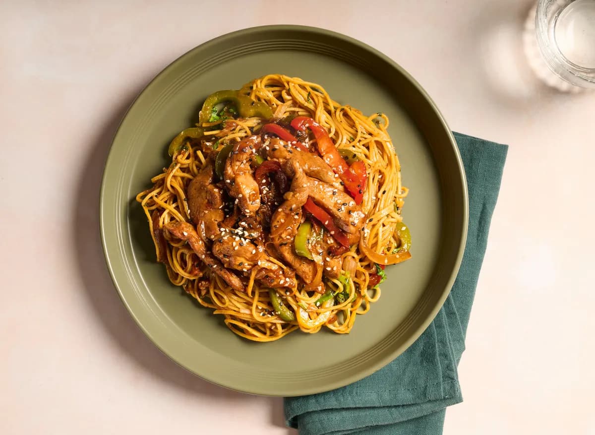 Korean Bulgogi Chicken Noodles