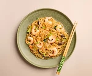 Korean King Prawn Glass Noodles (Japchae)