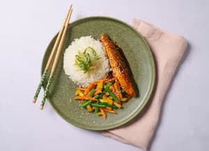 Flame grilled Teriyaki Salmon