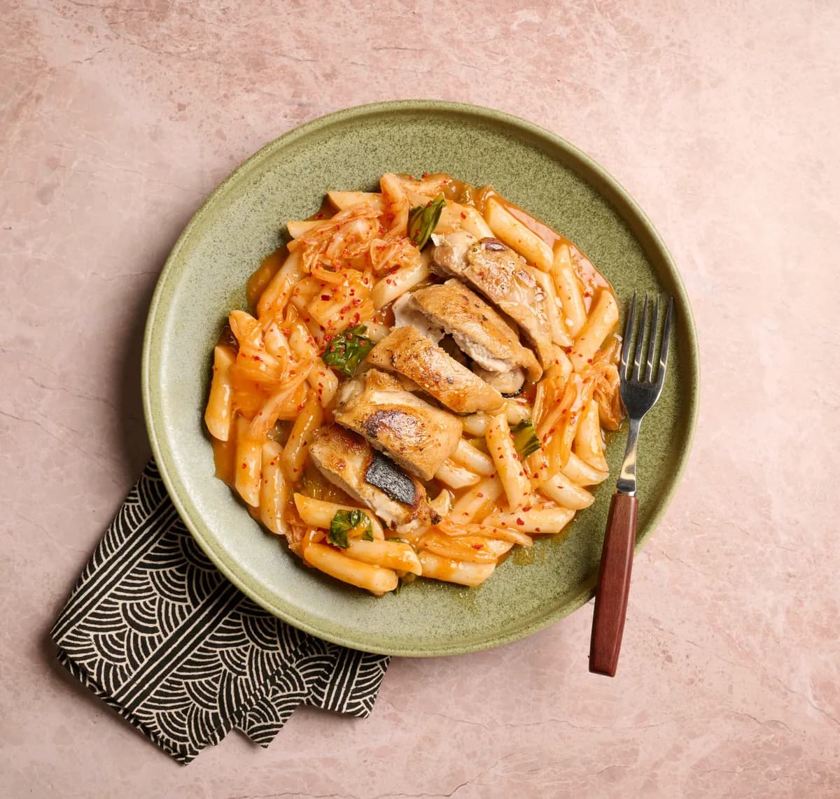 Sauteed Rice Cakes and Chicken Stew (Toppoki)