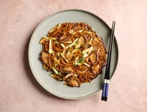 Black Bean Noodles with Shitake Mushrooms (Jjajangmyeon)